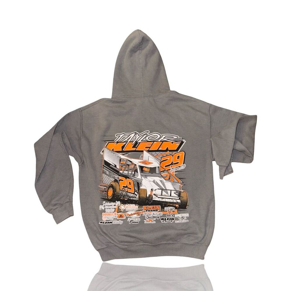 Born to Race Threads Taylor Klein 29 Racing Hoodie Gray M Unisex
